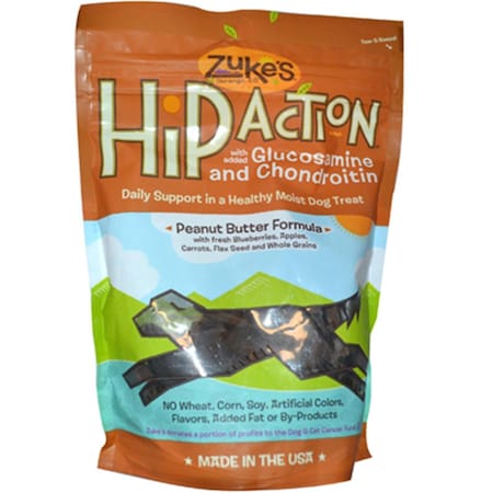 Zukes Zukes 0653659 Hip Action Dog Treats Peanut Butter - 16 oz 13423210222